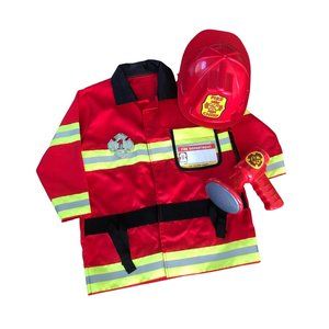 Melissa & Doug Fire Chief costume 4T Halloween Costume Toddler